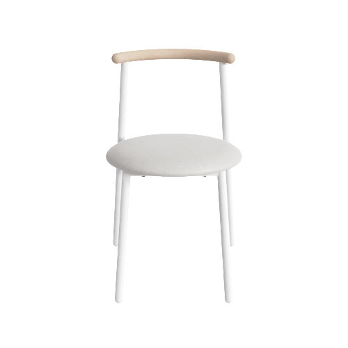Bow Chair(Puffy Beige/white)
